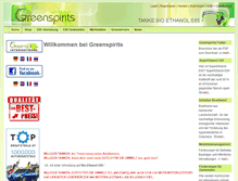 Tablet Screenshot of greenspirits.at